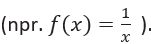 f(x)=1/x